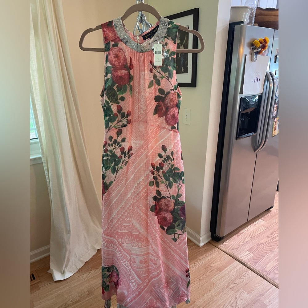 Pankaj & Nidhi Anthropologie halter dress Womens 4